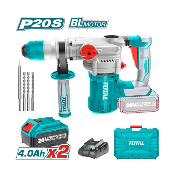 هيلتي بطارية 28 ملم 20 فولت 2 بطارية 4 امبير وشاحن موديل TRHLI202882